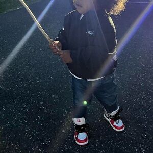 Kith Kids Black and White Quarter zip